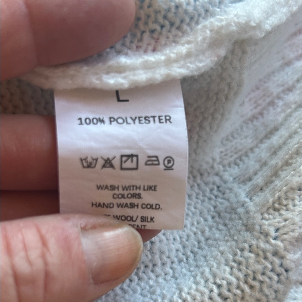 Patchwork Floral Button-Front Cardigan - Light Bl… - image 5